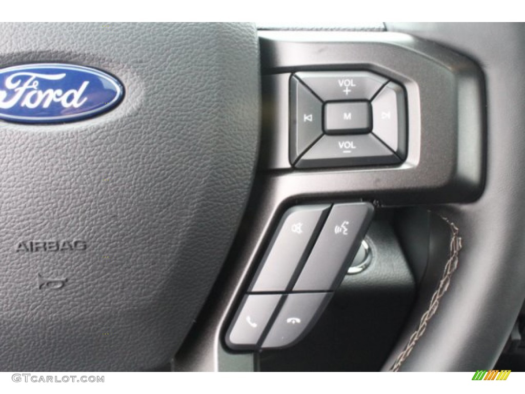 2019 Ford Expedition Limited Ebony Steering Wheel Photo #131550538