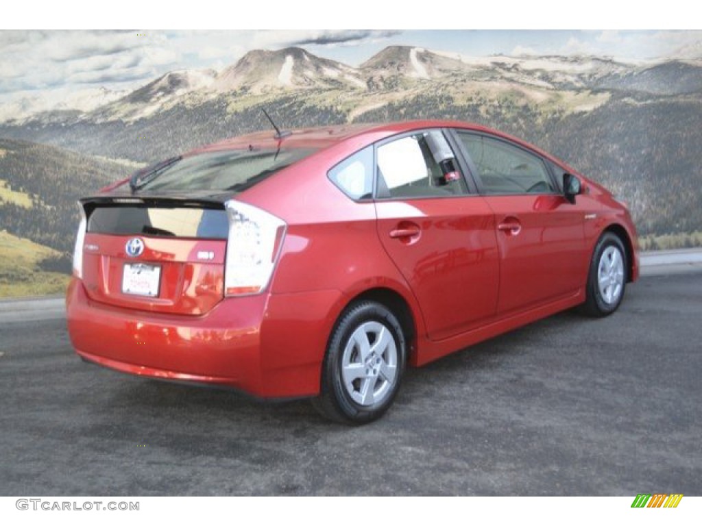 2010 Prius Hybrid III - Barcelona Red Metallic / Bisque photo #3