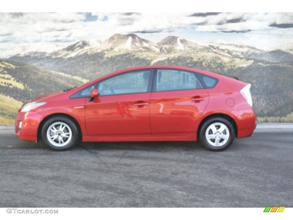 2010 Prius Hybrid III - Barcelona Red Metallic / Bisque photo #6