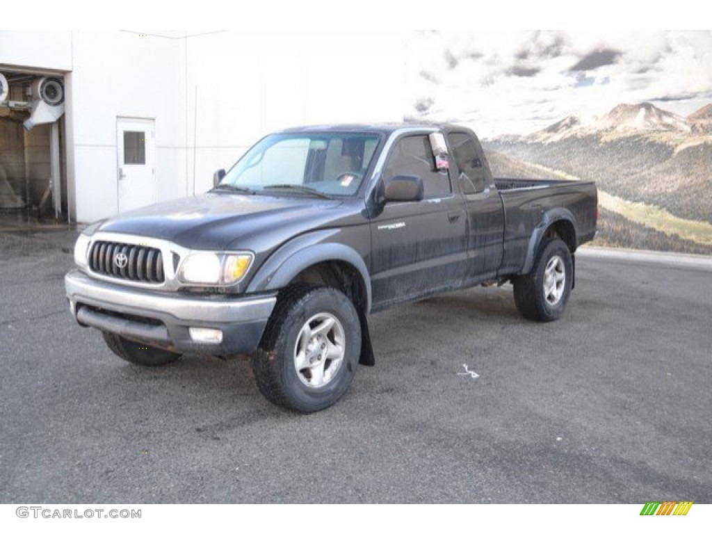 2001 Tacoma V6 Xtracab 4x4 - Black Sand Pearl / Charcoal photo #2