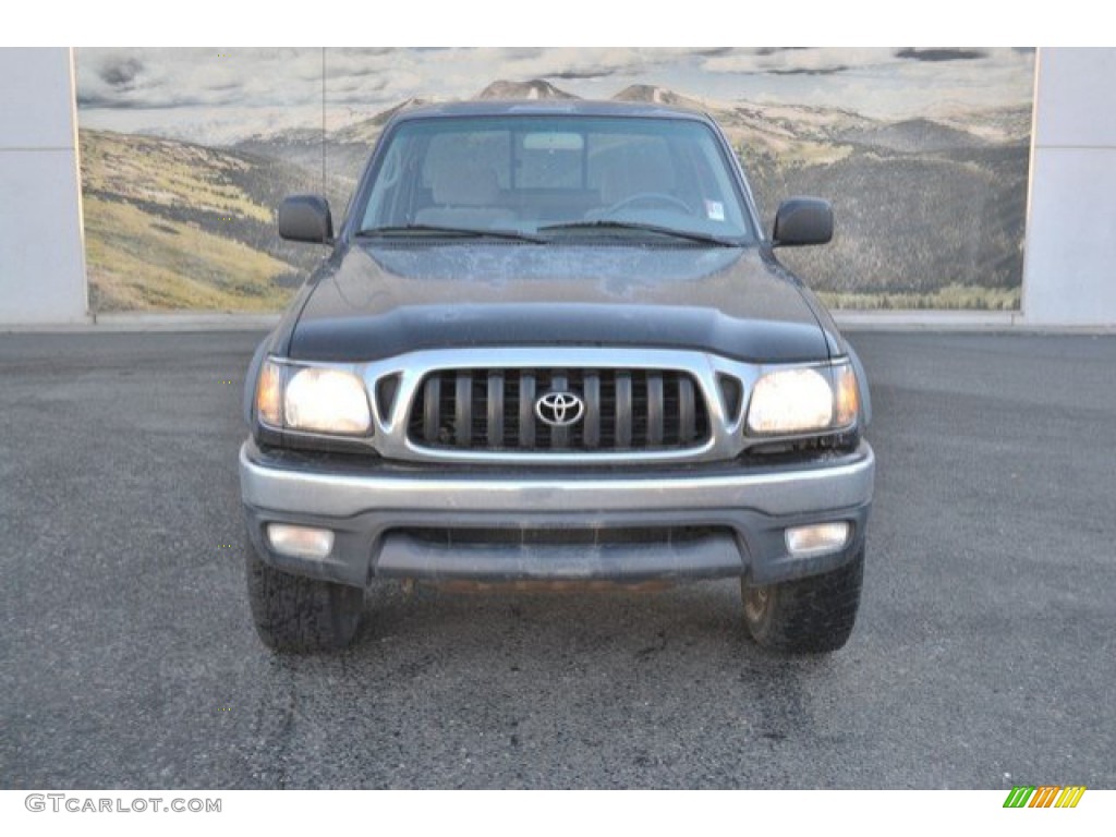 2001 Tacoma V6 Xtracab 4x4 - Black Sand Pearl / Charcoal photo #8