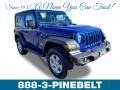 2019 Ocean Blue Metallic Jeep Wrangler Sport 4x4 #131555475