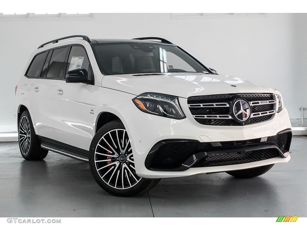 designo Diamond White Metallic 2019 Mercedes-Benz GLS 63 AMG 4Matic Exterior Photo #131557100