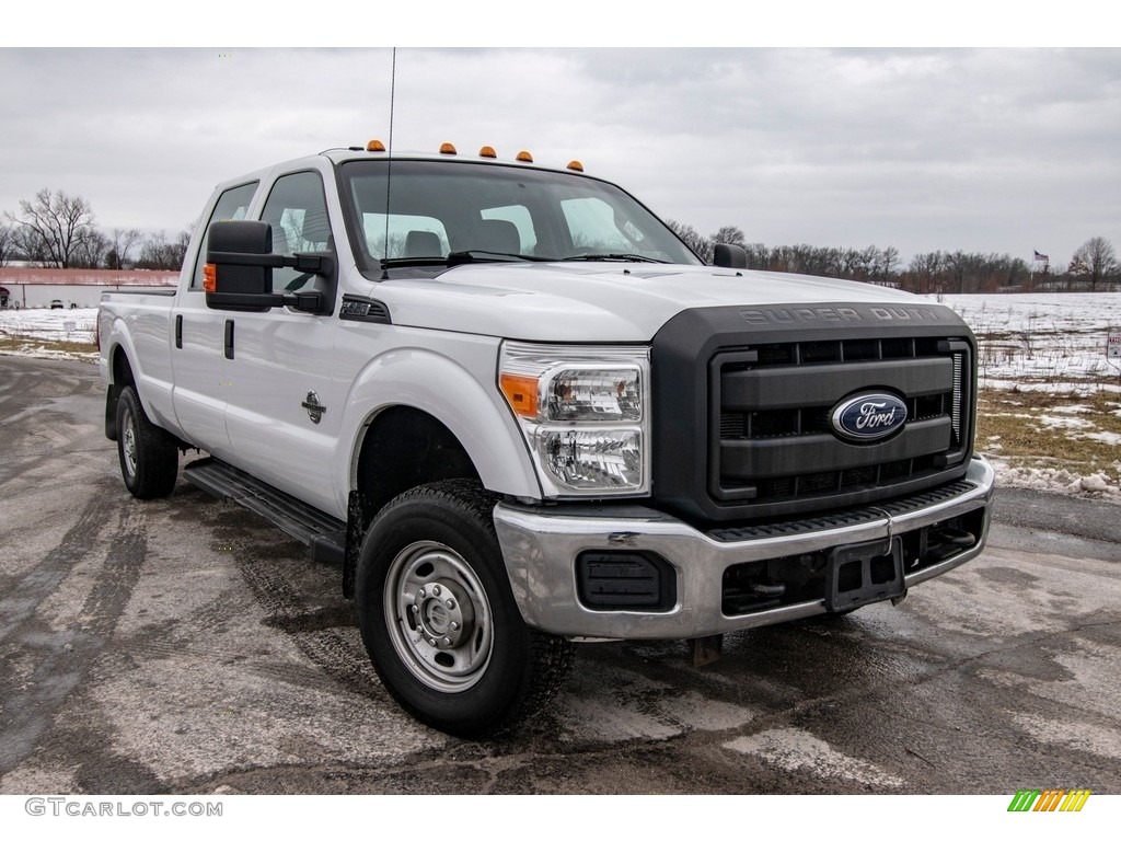 2013 F350 Super Duty XL Crew Cab 4x4 - Oxford White / Steel photo #1