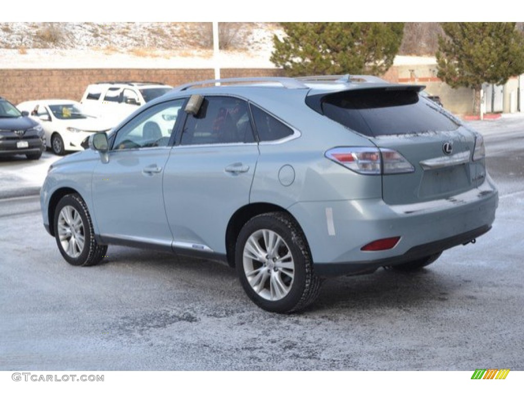 2011 RX 450h AWD Hybrid - Cerulean Blue Metallic / Parchment photo #4