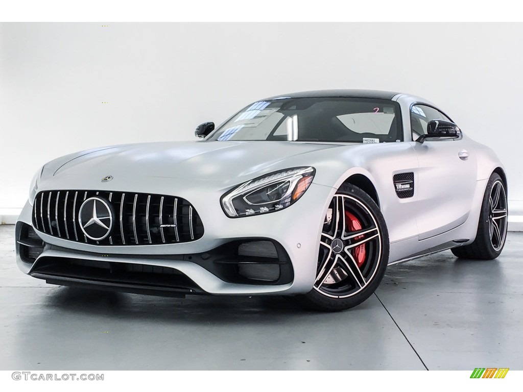 2019 AMG GT C Coupe - designo Iridium Silver Magno (Matte) / Red Pepper/Black photo #12