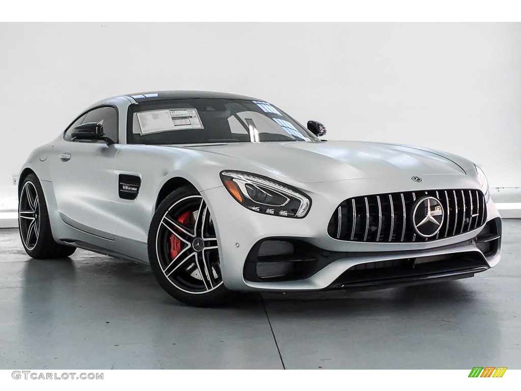 2019 AMG GT C Coupe - designo Iridium Silver Magno (Matte) / Red Pepper/Black photo #14