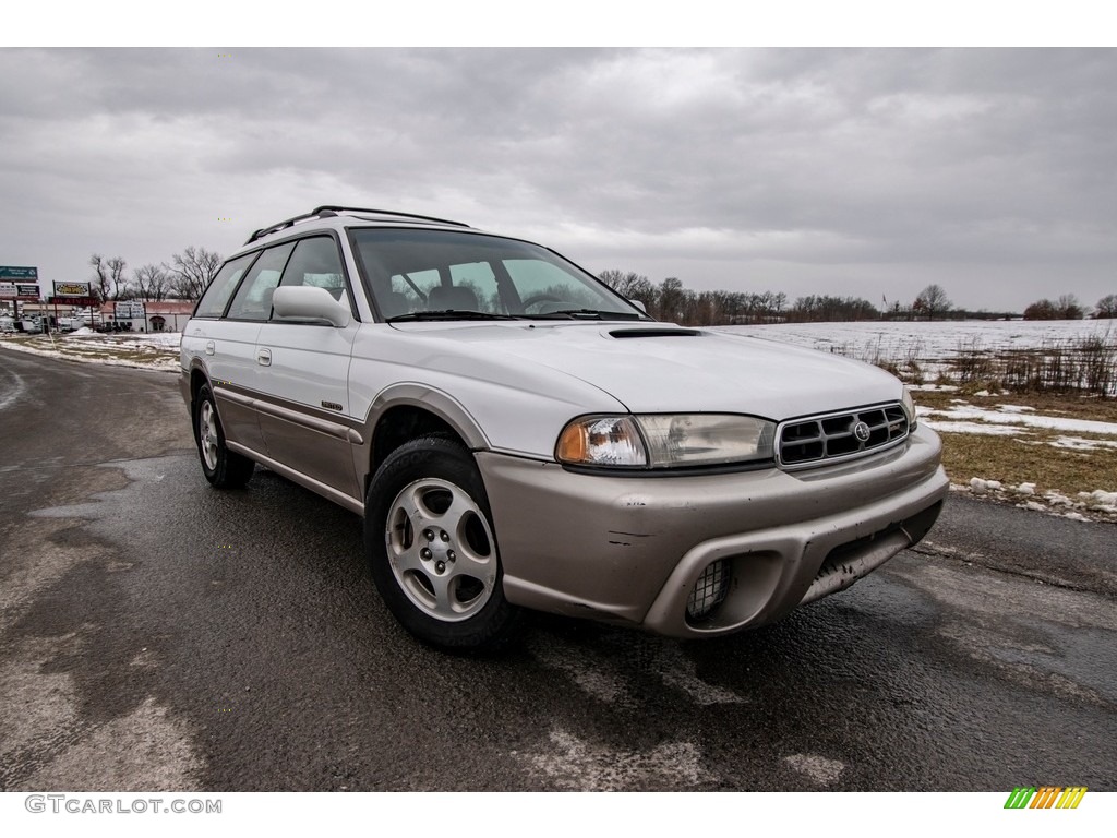 1998 Legacy Outback Wagon - Glacier White / Gray photo #1
