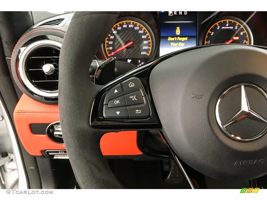 2019 Mercedes-Benz AMG GT C Coupe Red Pepper/Black Steering Wheel Photo #131558672