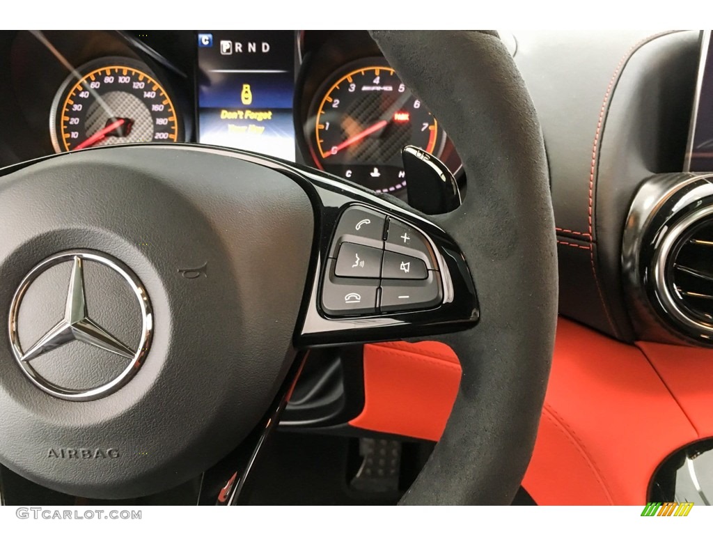 2019 Mercedes-Benz AMG GT C Coupe Red Pepper/Black Steering Wheel Photo #131558732