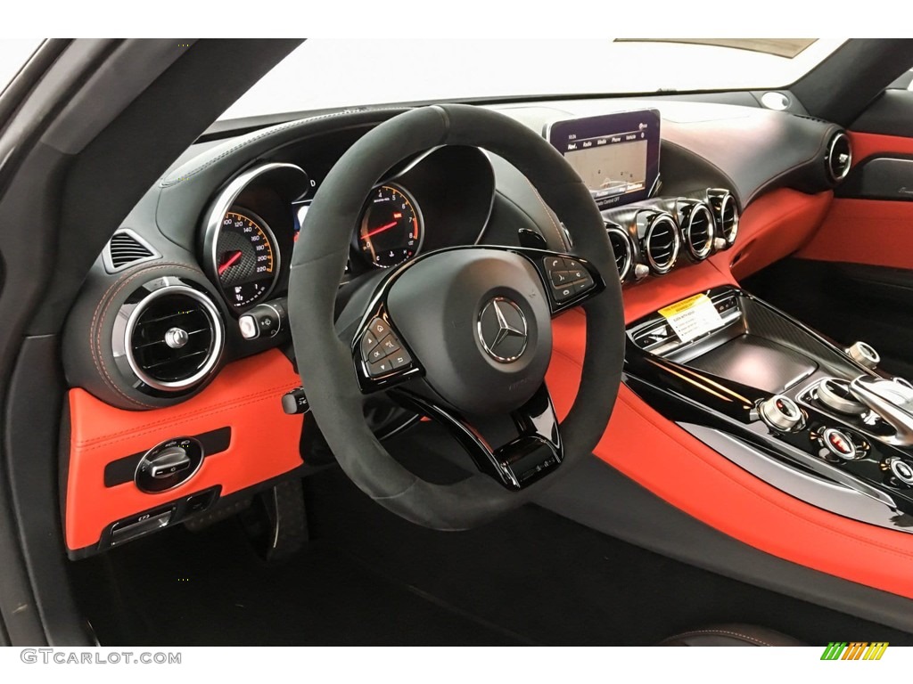 2019 AMG GT C Coupe - designo Iridium Silver Magno (Matte) / Red Pepper/Black photo #20