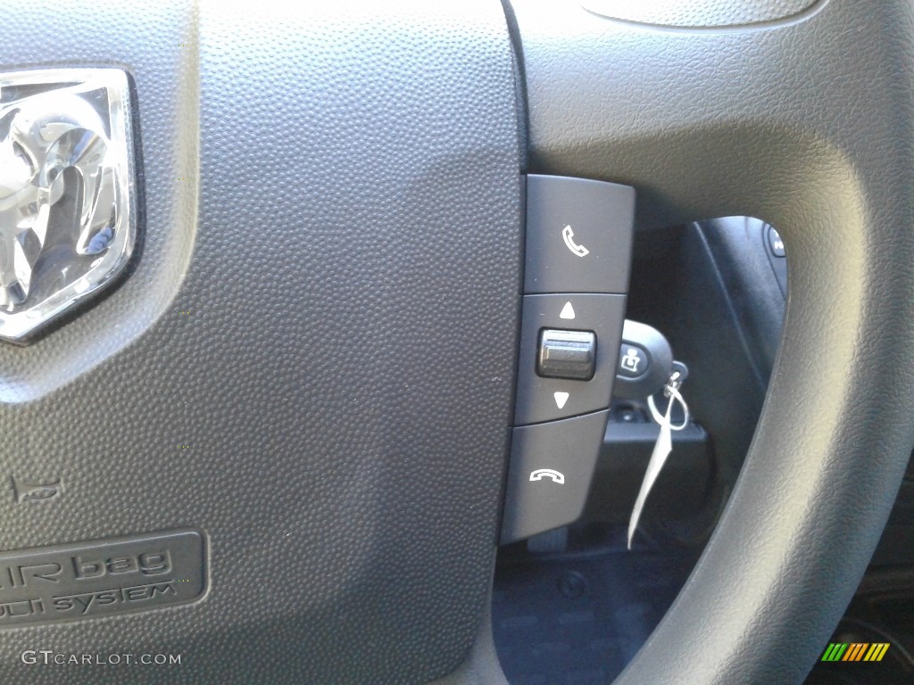 2019 Ram ProMaster 1500 High Roof Cargo Van Black Steering Wheel Photo #131560346