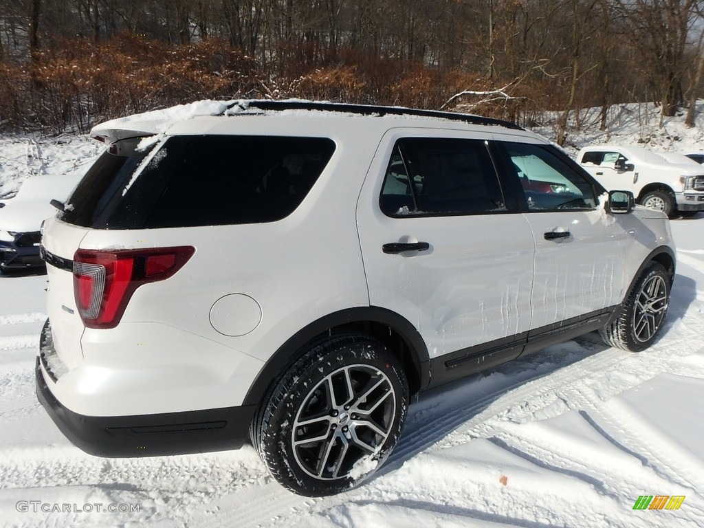 2019 Explorer Sport 4WD - White Platinum / Medium Black photo #2