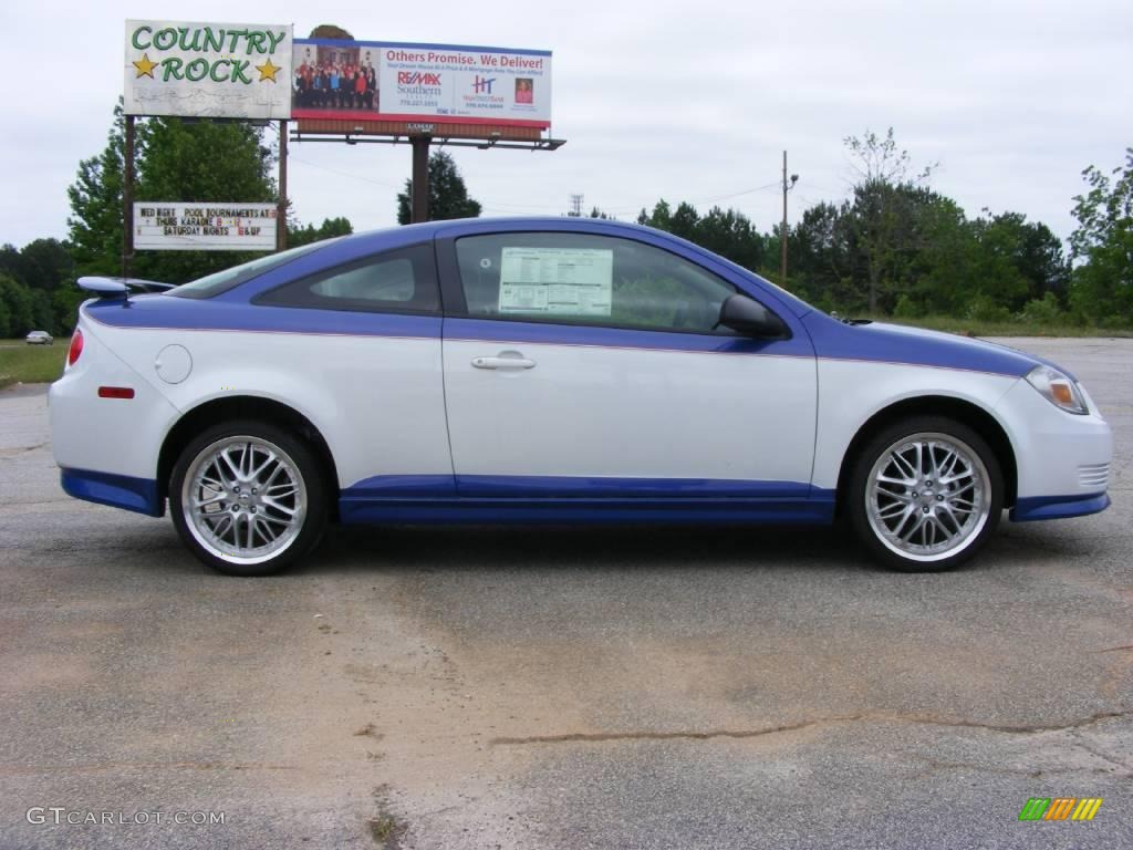 2008 Cobalt LS Coupe - Blue Flash Metallic / Gray photo #5