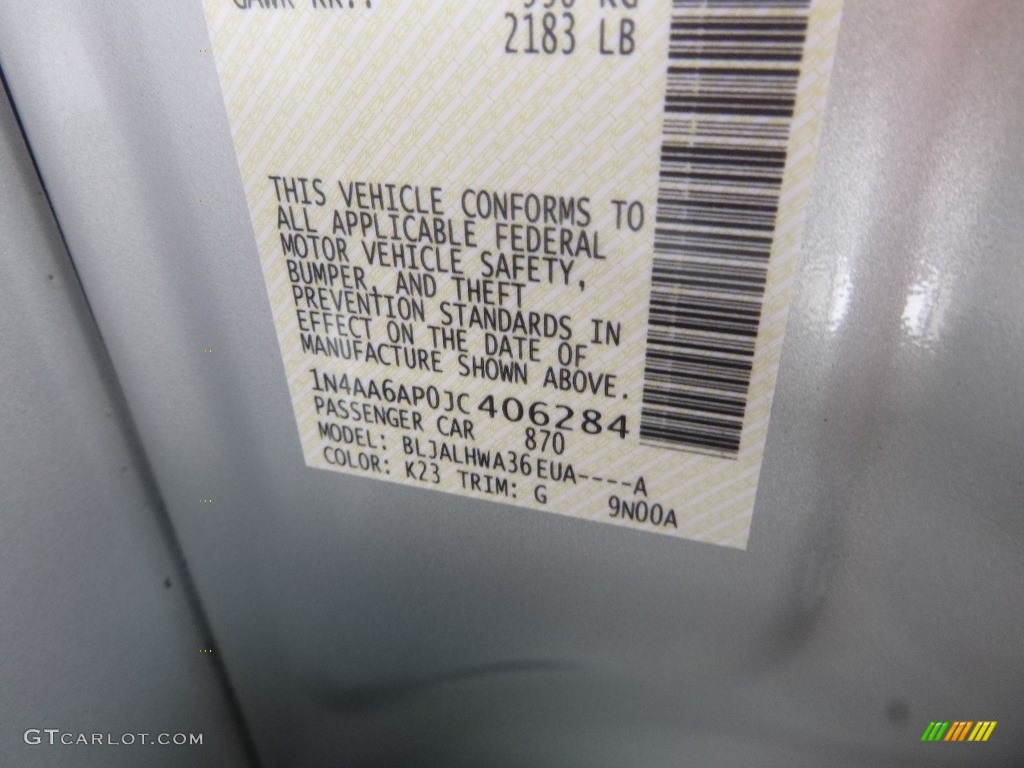 2018 Nissan Maxima Platinum Color Code Photos