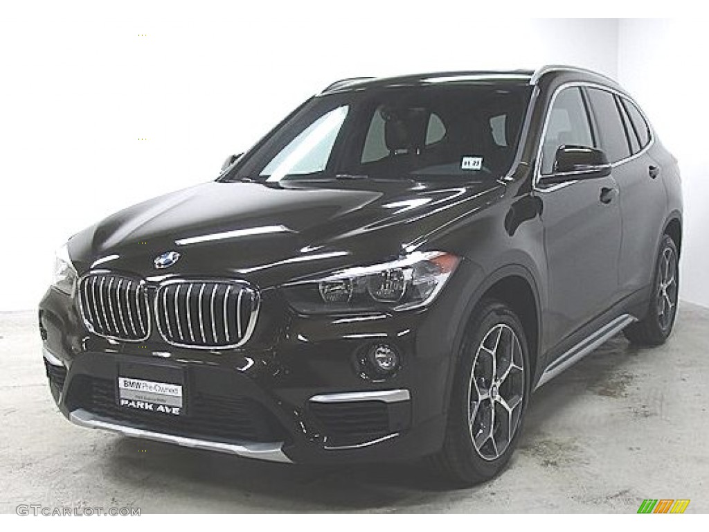 2018 X1 xDrive28i - Dark Olive Metallic / Black photo #1