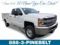 2019 Summit White Chevrolet Silverado 2500HD Work Truck Double Cab 4WD Chassis  photo #1