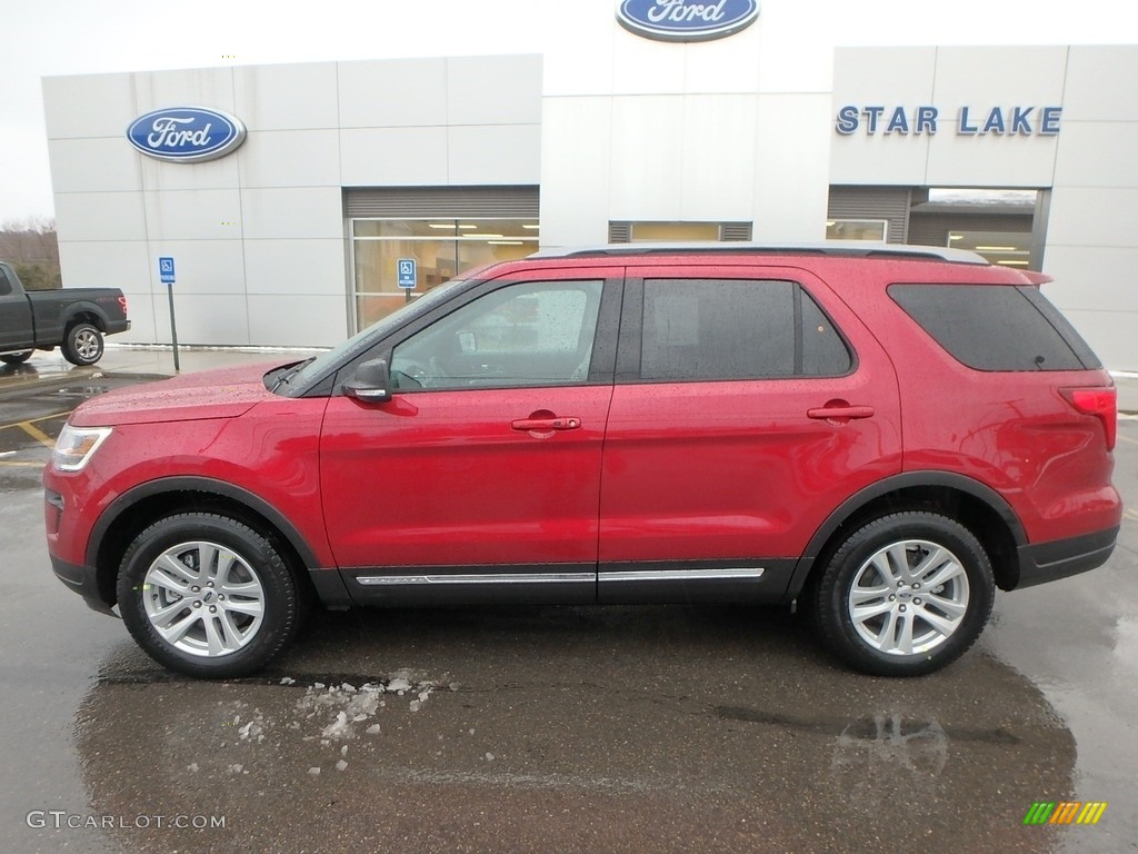 2019 Explorer XLT 4WD - Ruby Red / Medium Stone photo #9