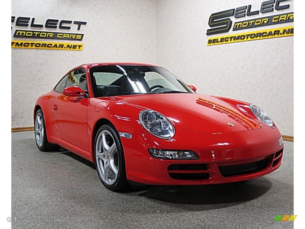 2008 911 Carrera Coupe - Guards Red / Black photo #3
