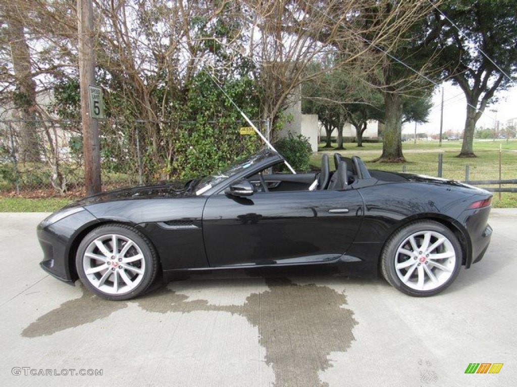 Santorini Black Metallic 2019 Jaguar F-Type P380 Convertible Exterior Photo #131571640