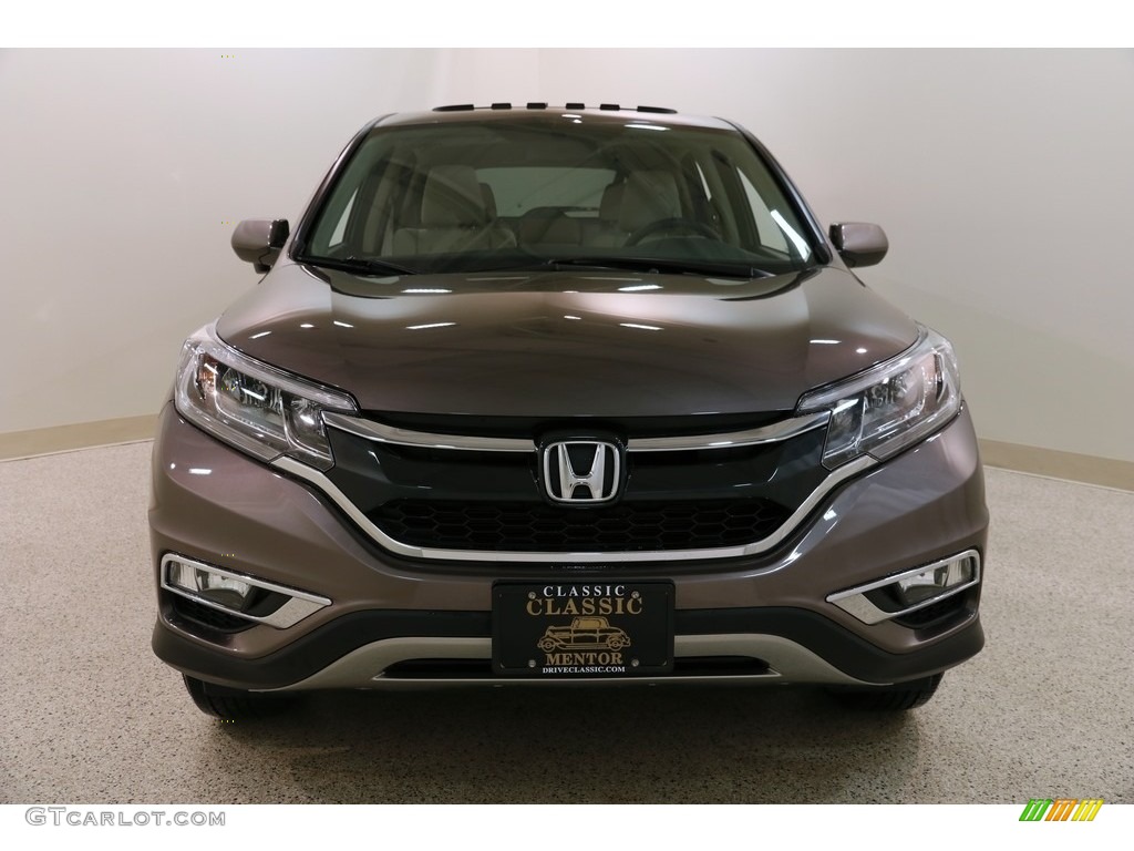 2016 CR-V EX AWD - Urban Titanium Metallic / Beige photo #2