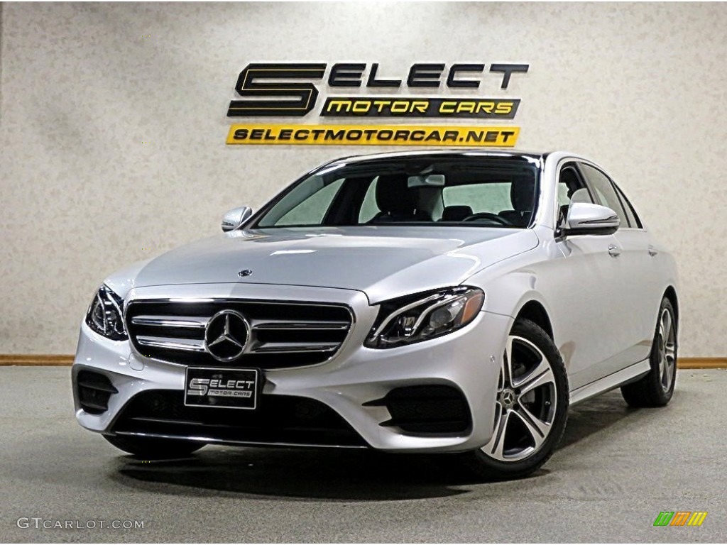 2018 E 300 4Matic Sedan - Iridium Silver Metallic / Black photo #1