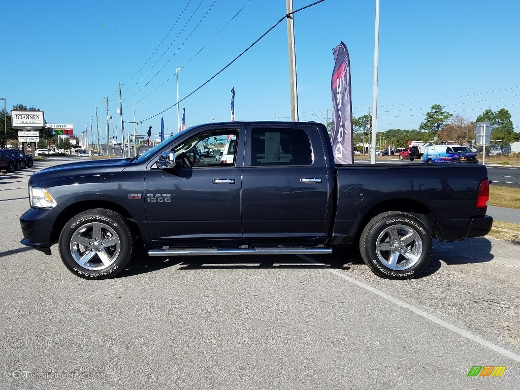 2017 1500 Express Crew Cab - Maximum Steel Metallic / Black/Diesel Gray photo #2