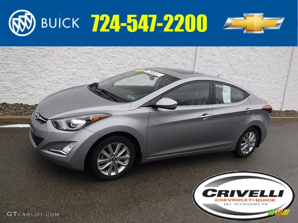 2015 Elantra SE Sedan - Shale Gray Metallic / Black photo #1