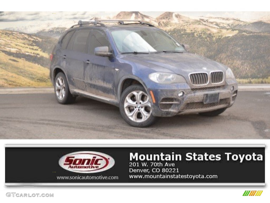 2011 X5 xDrive 50i - Deep Sea Blue Metallic / Black photo #1
