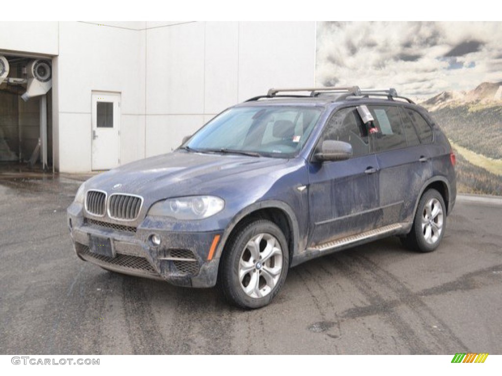 2011 X5 xDrive 50i - Deep Sea Blue Metallic / Black photo #2