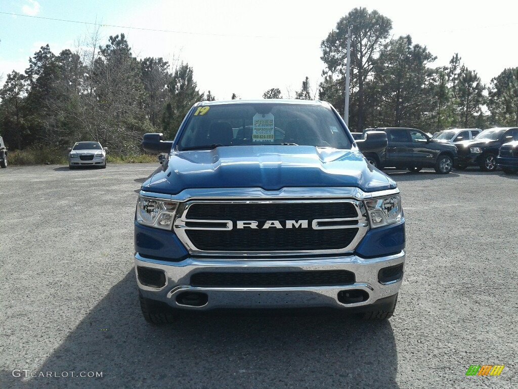 2019 1500 Tradesman Crew Cab 4x4 - Blue Streak Pearl / Black photo #8