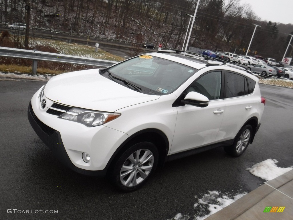 2013 RAV4 Limited AWD - Blizzard White Pearl / Ash photo #6
