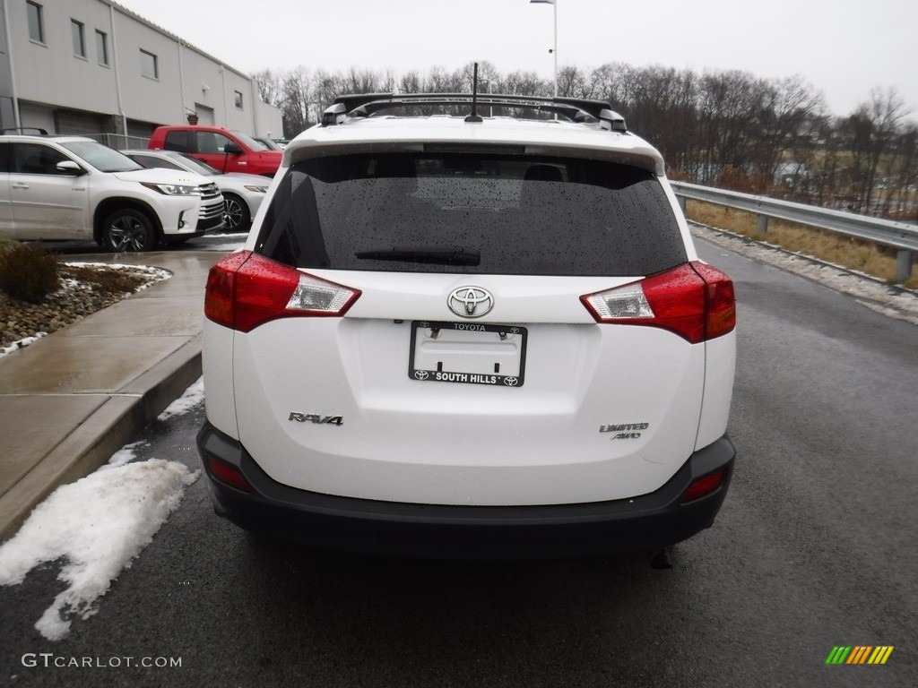 2013 RAV4 Limited AWD - Blizzard White Pearl / Ash photo #8