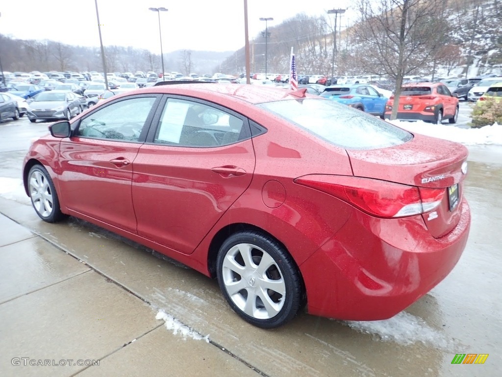 2012 Elantra Limited - Red Allure / Beige photo #4