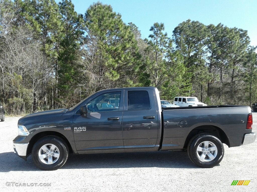 2019 1500 Classic Tradesman Quad Cab - Granite Crystal Metallic / Black/Diesel Gray photo #2