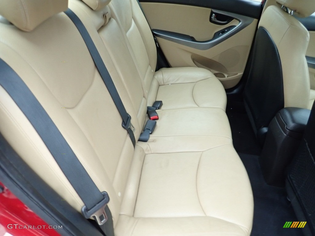 2012 Elantra Limited - Red Allure / Beige photo #13