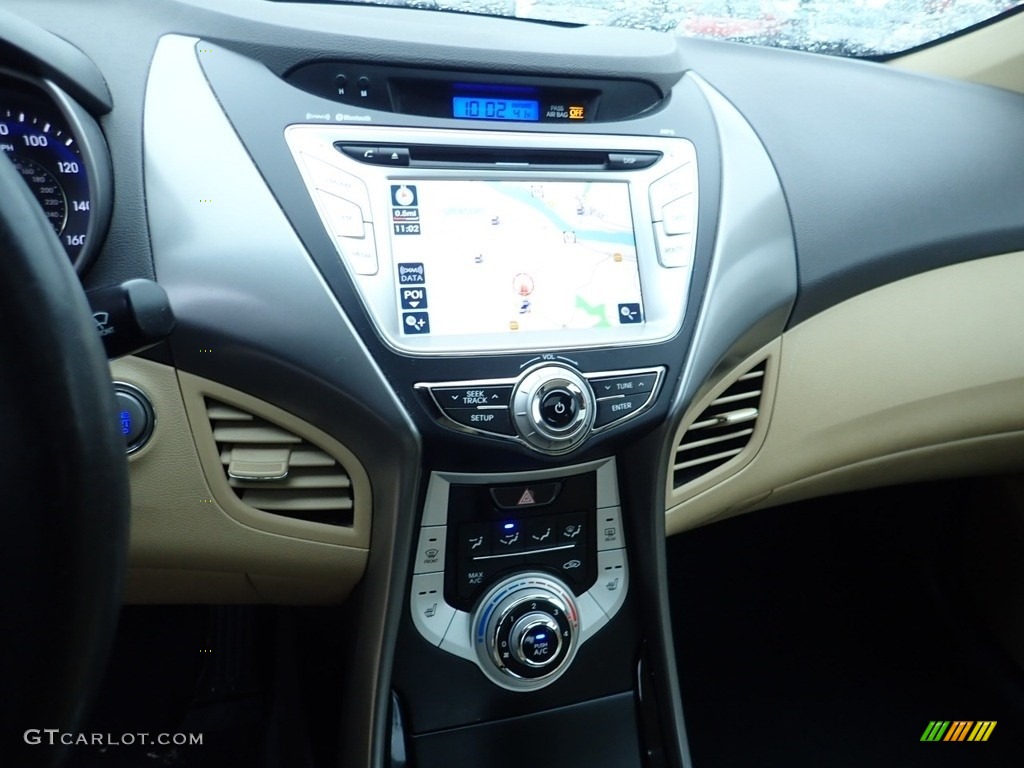 2012 Elantra Limited - Red Allure / Beige photo #22