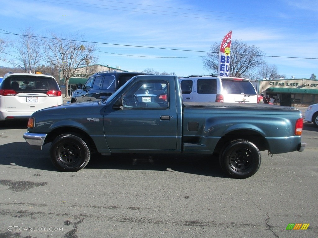 1997 Ranger XLT Regular Cab - Cayman Green Metallic / Medium Graphite photo #4