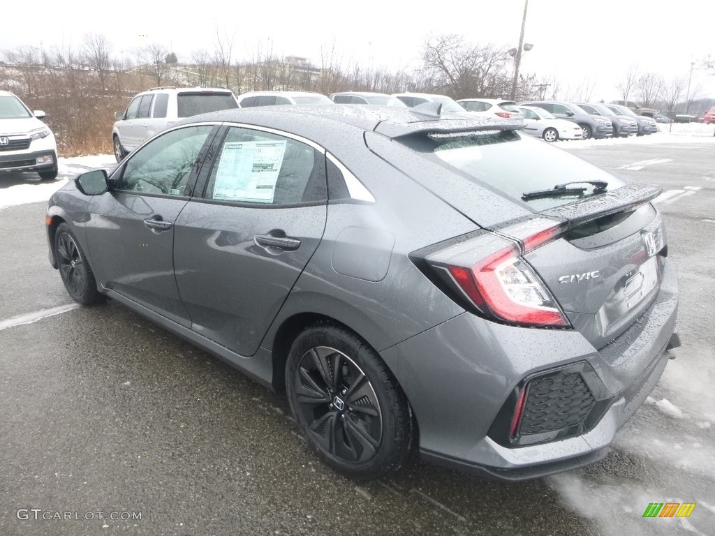 2019 Civic EX Hatchback - Polished Metal Metallic / Black photo #2