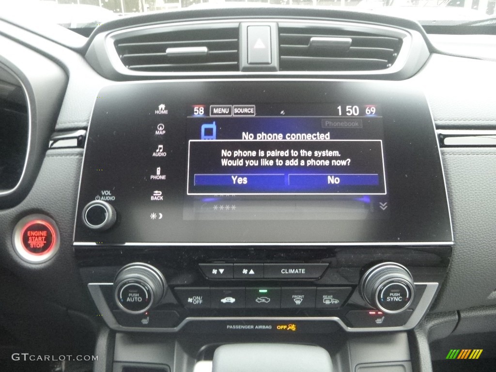 2019 CR-V Touring AWD - Gunmetal Metallic / Gray photo #14