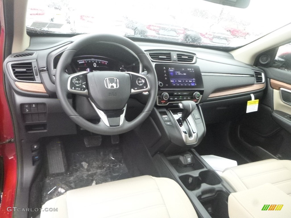 Ivory Interior 2019 Honda CR-V EX AWD Photo #131585167