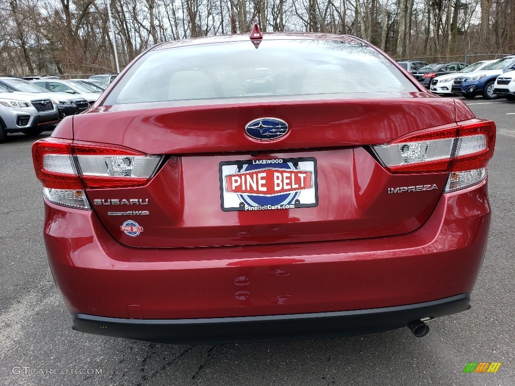 2019 Impreza 2.0i Premium 4-Door - Crimson Red Pearl / Ivory photo #5