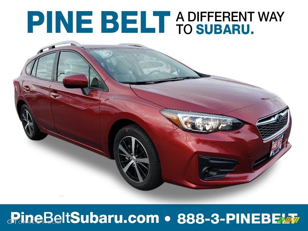 2019 Impreza 2.0i Premium 5-Door - Crimson Red Pearl / Ivory photo #1