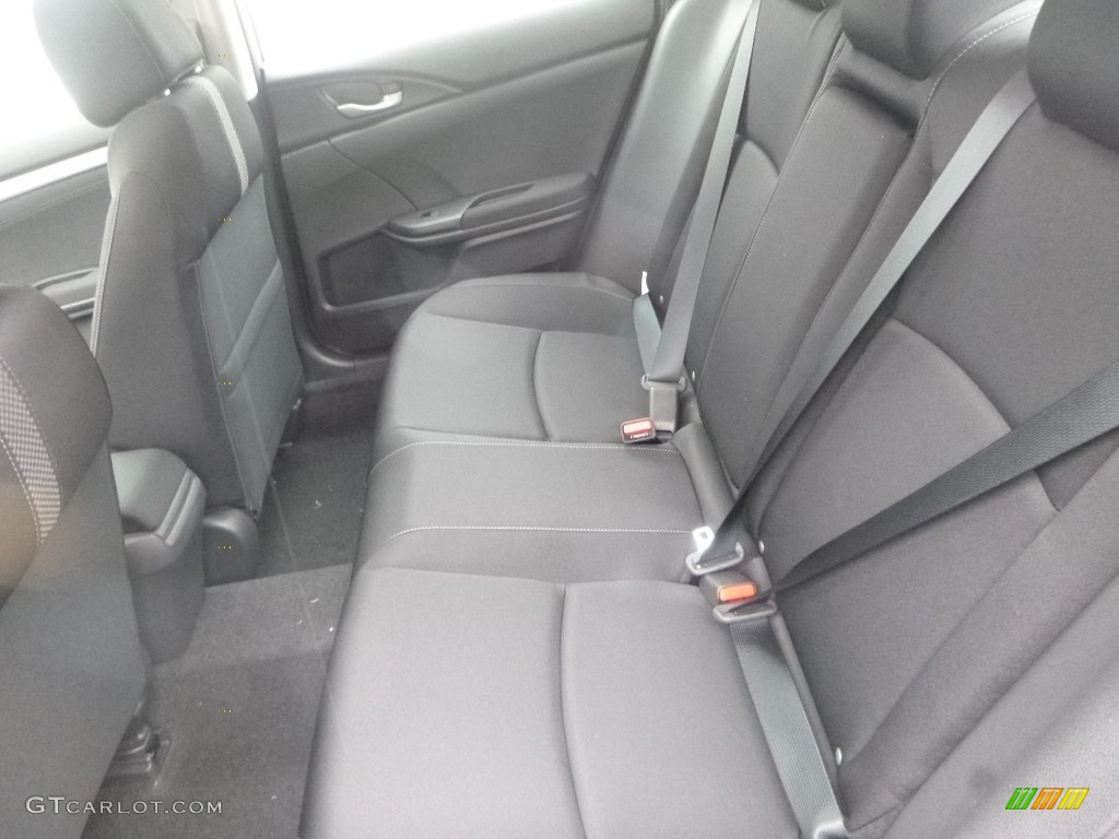 Black Interior 2019 Honda Civic EX Sedan Photo #131586145