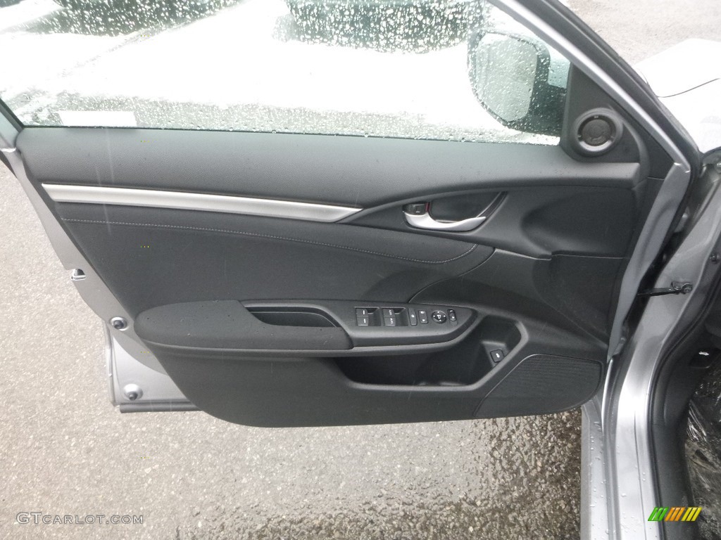 2019 Honda Civic EX Sedan Black Door Panel Photo #131586181