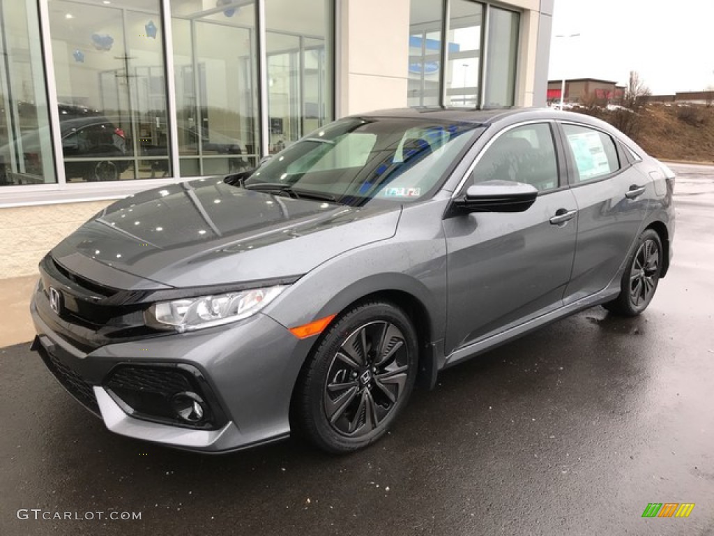 2019 Civic EX Hatchback - Polished Metal Metallic / Black photo #4