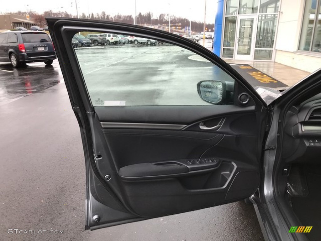 2019 Civic EX Hatchback - Polished Metal Metallic / Black photo #12