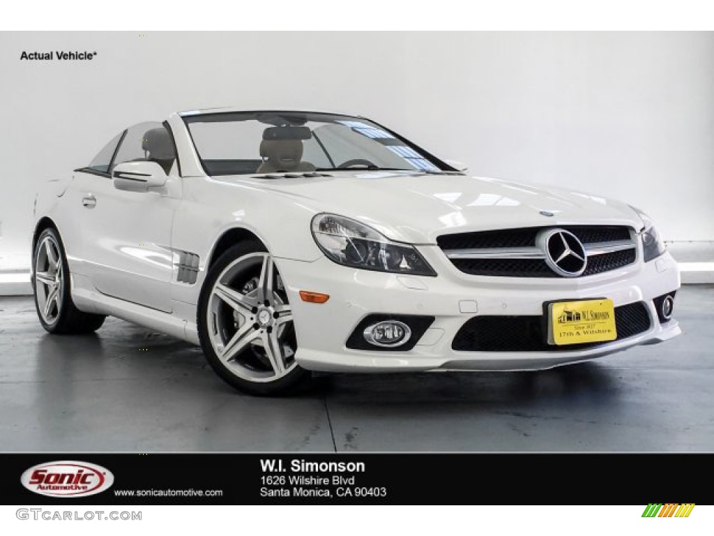 2011 SL 550 Roadster - Diamond White Metallic / Natural Beige photo #1