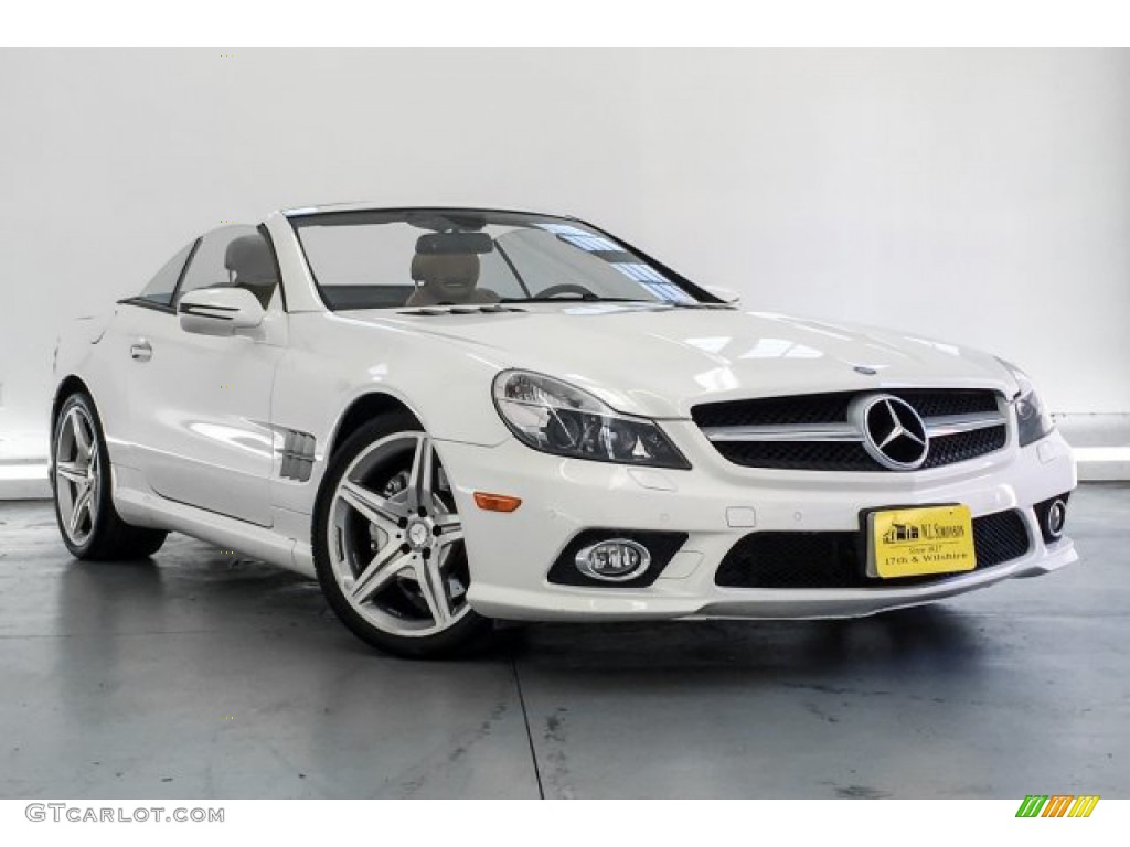 2011 SL 550 Roadster - Diamond White Metallic / Natural Beige photo #14