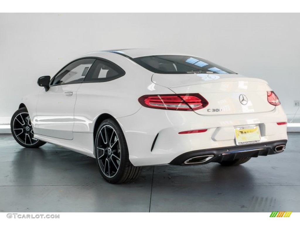 2019 C 300 Coupe - Polar White / Cranberry Red/Black photo #2